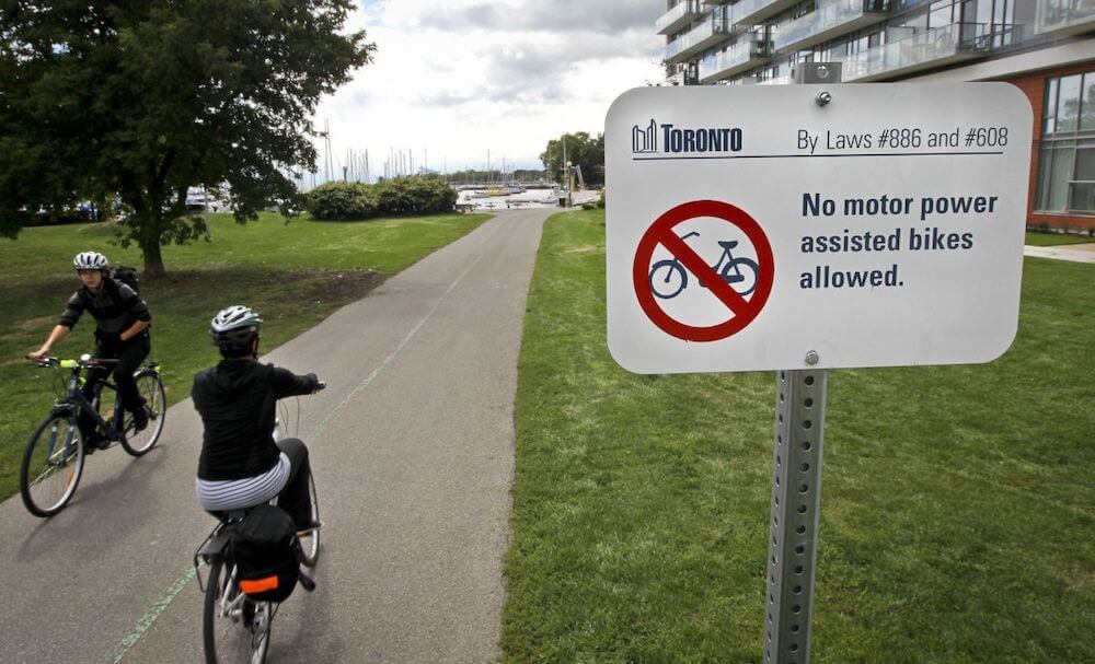 Flit folding electric bike blog post - Toronto no ebikes allowed