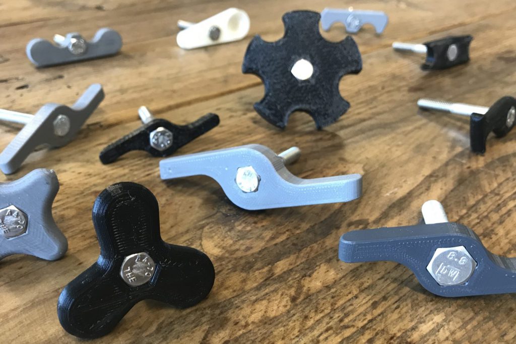 Flit lightweight folding ebike 3D printed clamp handles