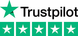 Trustpilot Logo + 5 Stars