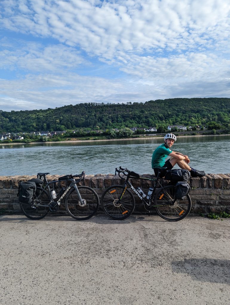 Harry and Adam on their FLIT adventure from England to Germany. A cycling road trip for our folding ebike engineers to prevent unsustainable modes of transport: getting a flight or taking a long car journey.